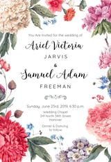 Garden Glory - Invitación De Boda